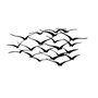 Wallity Herd Of Birds Escultura de pared de metal Negra